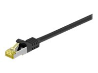 MicroConnect nätverkskabel - 15 m - svart SFTP715S