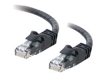 C2G Cat6 Booted Unshielded (UTP) Crossover Patch Cable - övergångskabel - 50 cm - svart 83539