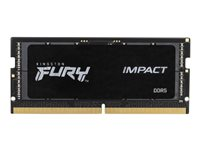 Kingston FURY Impact - DDR5 - sats - 16 GB: 2 x 8 GB - SO DIMM 262-pin - 4800 MHz / PC5-38400 - ej buffrad KF548S38IBK2-16