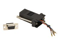 Black Box Modular Adaptor Kit (Unassembled) - seriell RS-232-adapter - svart FA4509F-BK