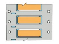 Brady PermaSleeve Wire Marking B-342 - fodral - matt - 100 stk - 50.8 x 42.16 mm 3PS-1000-2-OR-S