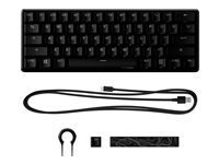 HyperX Alloy Origins 60 - tangentbord - QWERTY - amerikansk - svart Inmatningsenhet 4P5N4AA