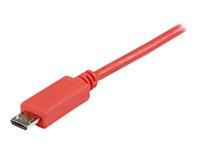 StarTech.com 1m Pink Mobile Charge Sync USB to Slim Micro USB Cable - Phones & Tablets - A to Micro B M/M - Thin Micro USB Charging Cable (USBAUB1MPK) - USB-kabel - mikro-USB typ B till USB - 1 m USBAUB1MPK