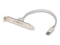 Lindy USB PC Back Plate - USB-adapter - USB till USB - 30 cm 33123