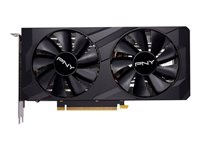 PNY GeForce VERTO RTX 3050 Dual Fan - grafikkort - GF RTX 3050 - 8 GB VCG30508DFBPB1