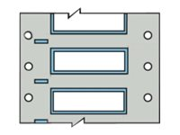 Brady PermaSleeve Wire Marking B-342 - fodral - matt - 2000 stk - 11.15 x 12.70 mm PS-250-2-WT-S-4