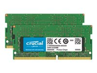 Crucial - DDR4 - sats - 32 GB: 2 x 16 GB - SO DIMM 260-pin - 2666 MHz / PC4-21300 - ej buffrad CT2K16G4S266M