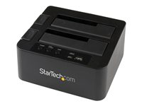 StarTech.com Dual Bay Hard Drive Duplicator, Standalone USB 3.0 (5 Gbps) eSATA to 2.53.5 SATA III HDDSSD ClonerCopier, Hard Drive Docking Station - Hard Disk Cloner - kontrollerkort - SATA 6Gb/s - USB 3.0 SDOCK2U33RE