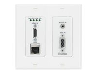 Extron XTP T UWP 202 4K HDMI, VGA Transmitter - Decorator-Style Wallplate - video/ljud/infraröd/seriell/nätverksförlängare 60-1529-13