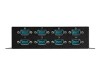 StarTech.com USB till DB9 RS232 seriell adapterhubb med 8 portar - Industriell DIN Rail och väggmonterbar - seriell adapter - USB 2.0 - RS-232 x 8 ICUSB2328I