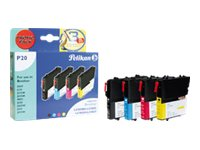 Pelikan - 4-pack - svart, gul, cyan, magenta - kompatibel - bläckpatron (alternativ för: Brother LC985BK, Brother LC985C, Brother LC985M, Brother LC985Y) 4106902