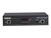 Black Box ServSwitch Agility IP-Based KVM Extender - DVI, USB, Dual-Head Receiver - video/ljud/USB/seriell förlängningskabel - 10Mb LAN, 100Mb LAN, GigE - TAA-kompatibel ACR1020A-R