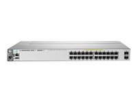 HPE Aruba 3800-24G-PoE+-2SFP+ - switch - 24 portar - Administrerad - rackmonterbar J9573A#ABB