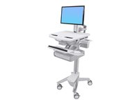 Ergotron StyleView Cart with LCD Pivot, 2 Drawers vagn - öppen arkitektur - för LCD-skärm/tangentbord/mus/processor/anteckningsbok/streckkodsläsare SV43-13A0-0