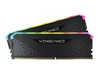 CORSAIR Vengeance RGB RS - DDR4 - sats - 32 GB: 2 x 16 GB - DIMM 288-pin - 3600 MHz / PC4-28800 - ej buffrad CMG32GX4M2D3600C18