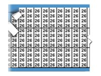 Brady Solid Numbers Miniature Wire Marker Card Legend 26 - lednings/kabelmärkare (förtryckt) TMM-26-PK