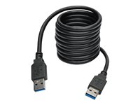 Eaton Tripp Lite Series USB 3.0 SuperSpeed A/A Cable (M/M), Black, 6 ft. (1.83 m) - USB-kabel - USB typ A till USB typ A - 1.83 m U320-006-BK