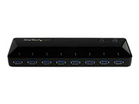 StarTech.com USB 3.0-hub med 10 portar och laddnings- & synkningsportar - 2x 1,5 A-portar - USB-växel - 10 portar ST103008U2C