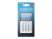 Panasonic eneloop Smart & Quick K-KJ55MCC40E batteriladdare - 4 x AA-typ - NiMH K-KJ55MCC40E