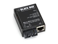 Black Box Micro Mini Media Converter - fibermediekonverterare - 10Mb LAN, 100Mb LAN, 1GbE LMC404AE