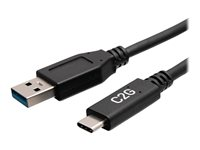 C2G 6in USB-C to USB-A SuperSpeed USB 5Gbps Cable M/M - USB typ C-kabel - USB typ A till 24 pin USB-C - 15 cm C2G28874