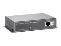 LevelOne POR-0102 2-Port PoE Repeater - repeater - 10Mb LAN, 100Mb LAN, GigE POR-0102