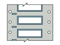 Brady PermaSleeve Wire Marking B-342 - fodral - matt - 10000 stk - 12.7 x 4.6 mm 3PS-094-2-WT-4