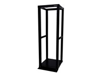 StarTech.com 36U Heavy Duty Open Frame Server Rack - 1000lbs - 4 Post Adjustable Depth (18.3" to 39.2") Network Equipment Rack w/ Casters (4POSTRACK36) - rack - 36U 4POSTRACK36