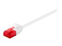 MicroConnect nätverkskabel - 15 cm - vit V-UTP60015W-SLIM