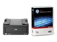 HPE RDX Removable Disk Backup System - RDX-enhet - SuperSpeed USB 3.0 - extern - med 1 TB patron B7B69B