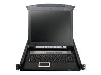 IOGEAR GCL1816 16-Port LCD KVM Switch - KVM-konsol - 17" - TAA-kompatibel GCL1816