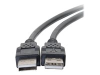 C2G 3.3ft USB Cable - USB A to USB A Cable - USB 2.0 - Black - M/M - USB-kabel - USB till USB - 1 m 28105