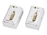 ATEN VanCryst VE607 DVI/Audio Cat 5 Extender with MK Wall Plate, Transmitter & Receiver - förlängd räckvidd för audio/video - DVI VE607-AT-G