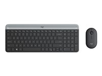 Logitech Slim Wireless Combo MK470 - sats med tangentbord och mus - tjeckiska - grafit Inmatningsenhet 920-009260