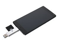 IOGEAR USB-C Duo Mobile Device Card Reader/Writer GFR3C12 - kortläsare - USB 3.0/USB-C GFR3C12