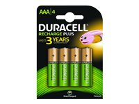 Duracell StayCharged batteri - 4 x AAA - NiMH HR3-B