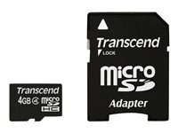 Transcend - flash-minneskort - 4 GB - microSDHC TS4GUSDHC4