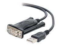 C2G Serial RS232 Adapter Cable - USB / seriell kabel - USB till DB-9 - 1.5 m 86887