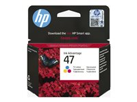 HP 47 - färg (cyan, magenta, gul) - original - Ink Advantage - bläckpatron 6ZD61AE#BHK