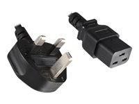 MicroConnect - strömkabel - Typ G till IEC 60320 C19 - 1.8 m PE090618