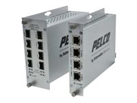 Pelco FUMS-FTX8 - switch - 8 portar - ohanterad - rackmonterbar FUMS-FTX8