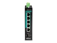 TRENDnet TI-PG541I - switch - 6 portar - Administrerad - TAA-kompatibel TI-PG541I