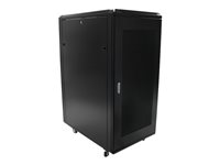 StarTech.com 25U Network Rack Cabinet on Wheels - 36in Deep - Portable 19in 4 Post Network Rack Enclosure for Data & IT Computer Equipment w/ Casters (RK2536BKF) - rack - 25U RK2536BKF