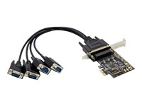 MicroConnect - seriell adapter - PCIe - RS-232 x 4 MC-PCIE-AX99100