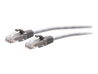 C2G 2ft (0.6m) Cat6a Snagless Unshielded (UTP) Slim Ethernet Network Patch Cable - Gray - patch-kabel - 60 cm - grå C2G30112