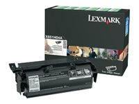 Lexmark - Lång livslängd - svart - original - tonerkassett - LCCP, LRP X651H04E