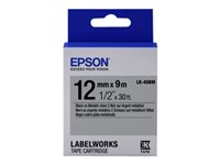 Epson LabelWorks LK-4SBM - etiketttejp - 1 kassett(er) - Rulle (1,2 cm x 9 m) C53S654019