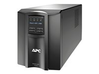 APC Smart-UPS - UPS - linjeinteraktiv, torn, IEC C13-uttag, SmartConnect-port, SmartSlot, AVR, LCD - 1000 Watt - 1500 VA SMT1500ICR