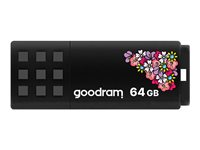 GOODRAM UME2 - USB flash-enhet - 64 GB UME2-0640W0R11-SP