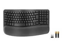 Logitech Ergo Series Wave Keys for Business - tangentbord - QWERTZ - tysk - grafit Inmatningsenhet 920-012327